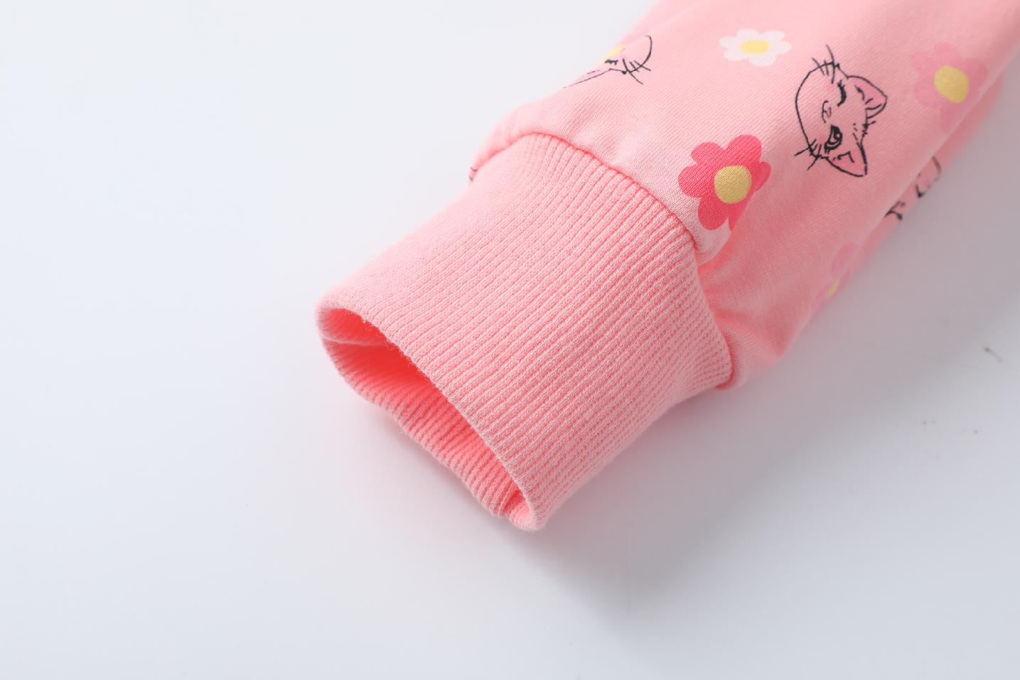 Dívčí mikina Kugo BM2407 meruňková